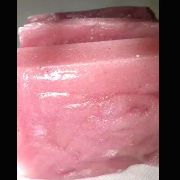 HAND crafted organic French Rose Sugar scrub soap bar - Picture 8 of 11